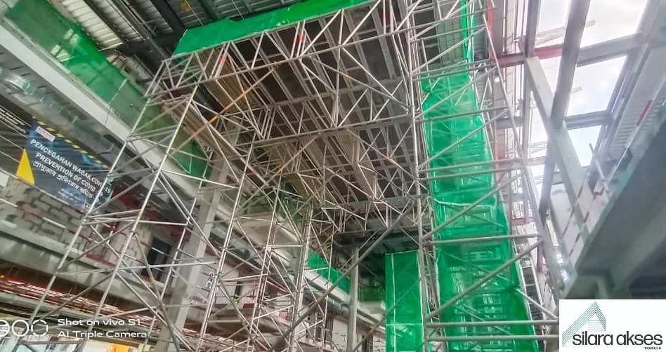 Aluminium Skybridge Scaffolding At Petronas Leadership Center