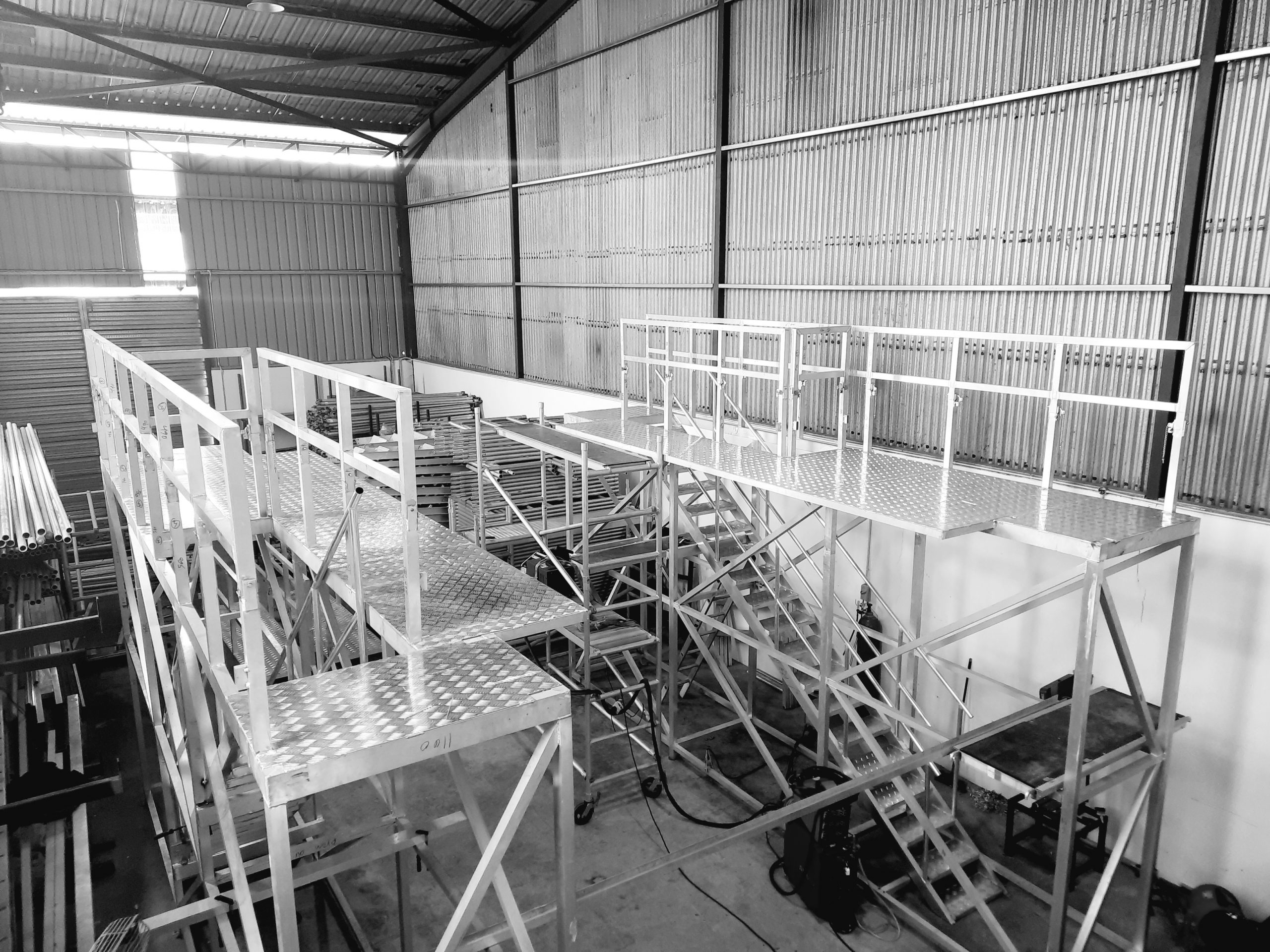 Fabrication Of Bespoke Aluminium Gantry For Train Inspection